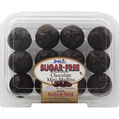 Ann Marie's Mini-Muffins, Sugar Free, Chocolate