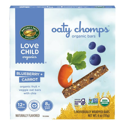 Love Child Blueberry + Carrot Snack Bars