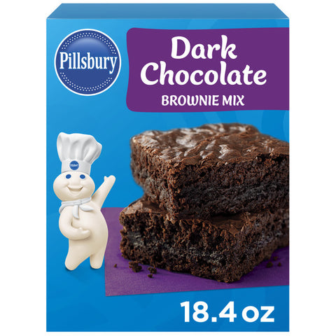 Pillsbury Dark Chocolate Brownie Mix, 18.4 oz Box