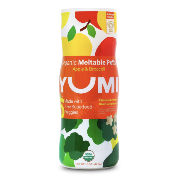 Yumi Apple & Broccoli Organic Meltable Puffs
