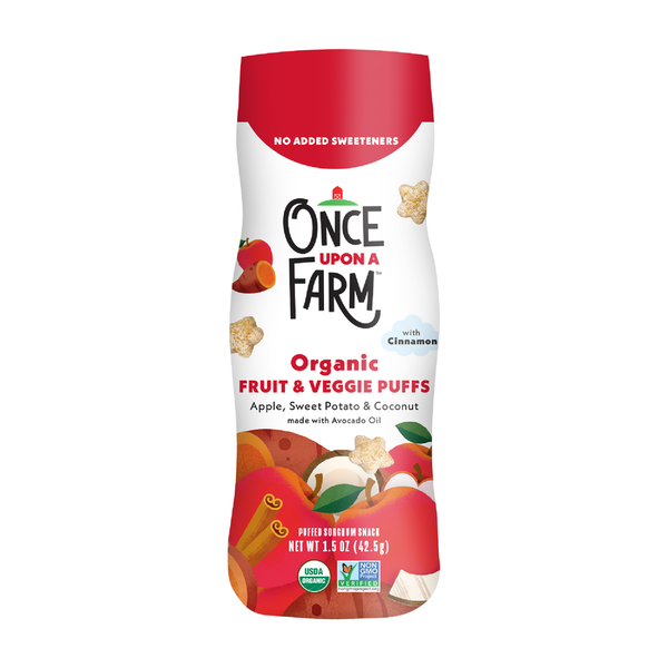 Once Upon a Farm Organic Baby Puffs, Apple, Sweet Potato & Coconut