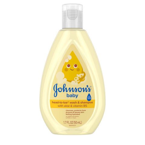 Johnson's Head-To-Toe 2-in-1 Baby Wash & Shampoo, 1.7 fl. oz