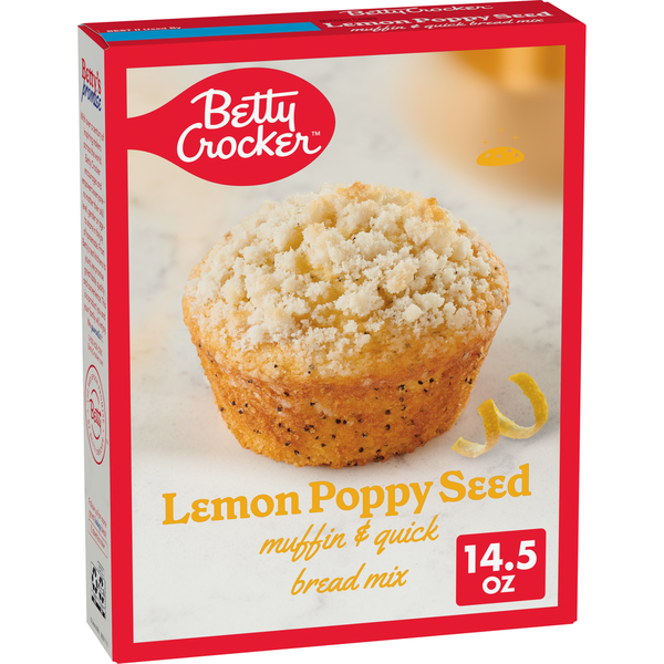 Betty Crocker Lemon Poppy Seed With Streusel Muffin & Quick Bread Mix
