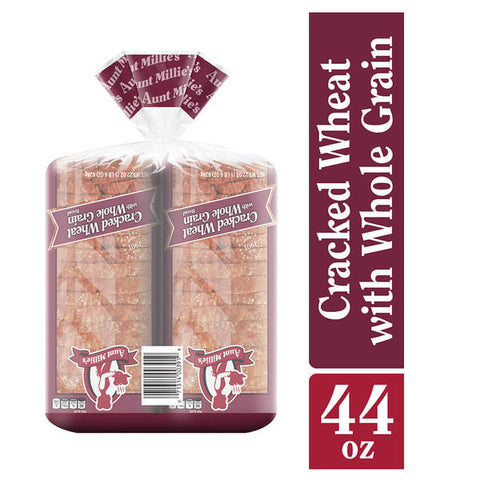 Aunt Millie's Cracked Wheat with Whole Grain Bread, Twin Pack