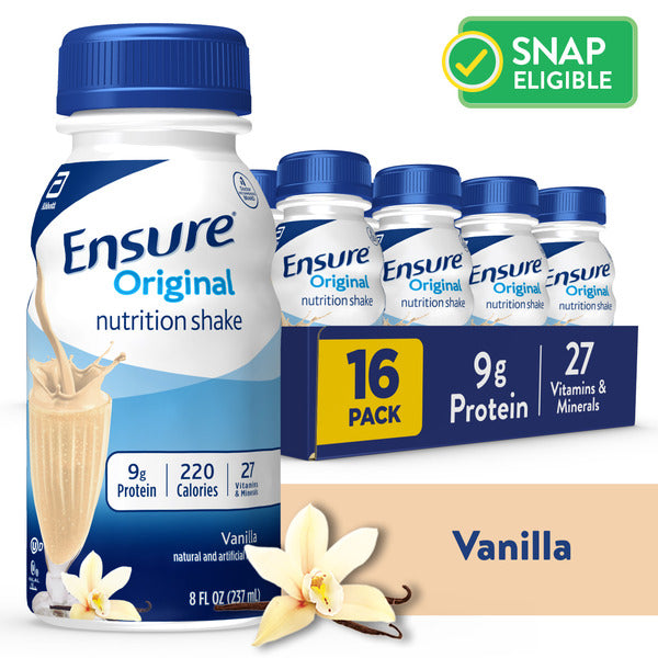 Ensure Original Nutrition Shake Vanilla Ready-to-Drink Bottles