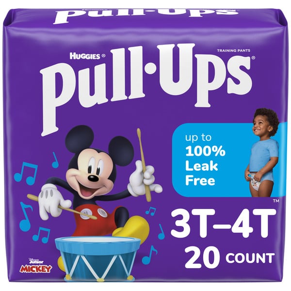 Pull-Ups Boys' Potty Training Pants, 3T-4T (32-40 lbs)