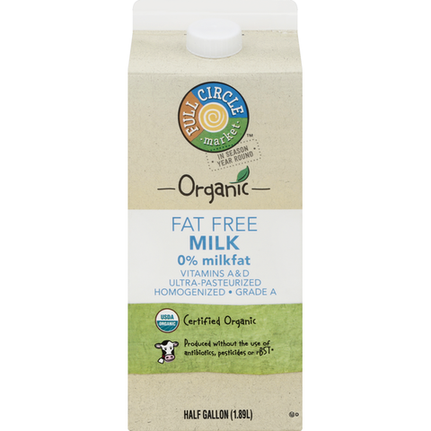 Full Circle Organic Fat Free Milk