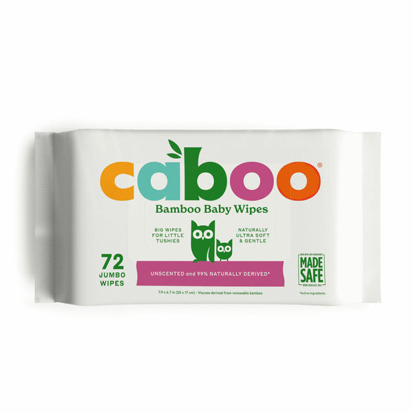 Caboo Bamboo Baby Wipes, Unscented