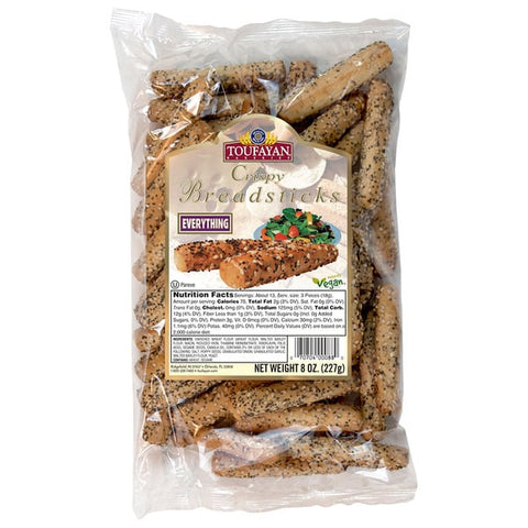 Toufayan Bakeries Crispy Breadsticks, Everything