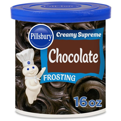 Pillsbury Creamy Supreme Chocolate Frosting, 16 Oz Tub