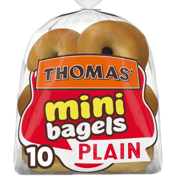 Thomas’ 10 count, Plain Mini Mini Bagels