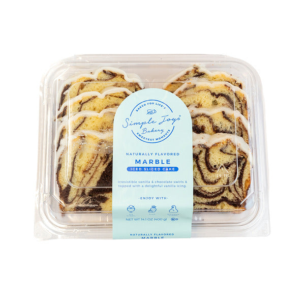 FGF (Simple Joys) Iced Marble Sliced Loaf Cake With Vanilla Icing
