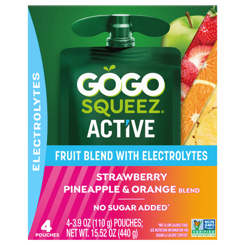 GoGo Squeez Fruit Blend, Strawberry Pineapple & Orange