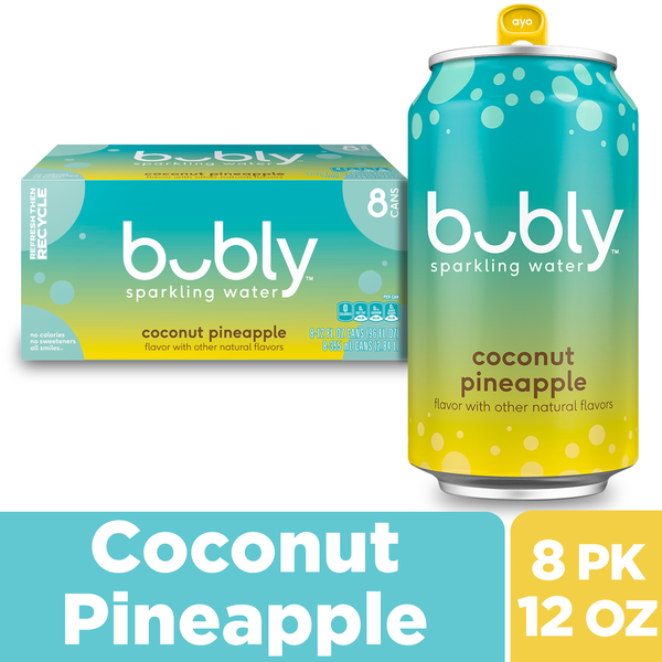 bubly Sparkling Water, Coconut Pineapple