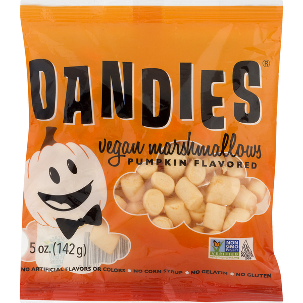 Dandies Marshmallows, Vegan, Pumpkin Flavored