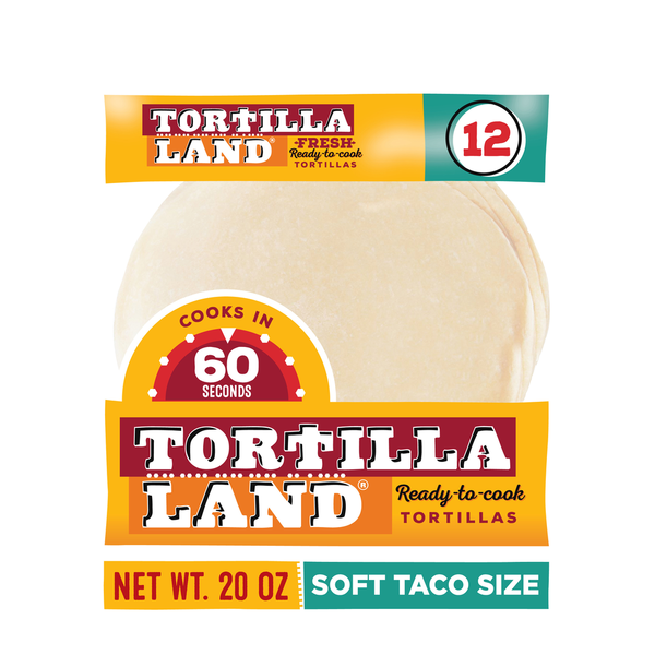 TortillaLand Flour Tortillas, Fresh, Soft Taco Size