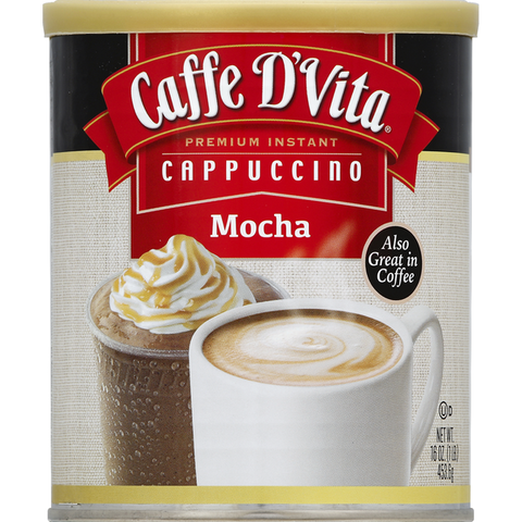 Caffe D'Vita Cappuccino, Premium Instant, Mocha