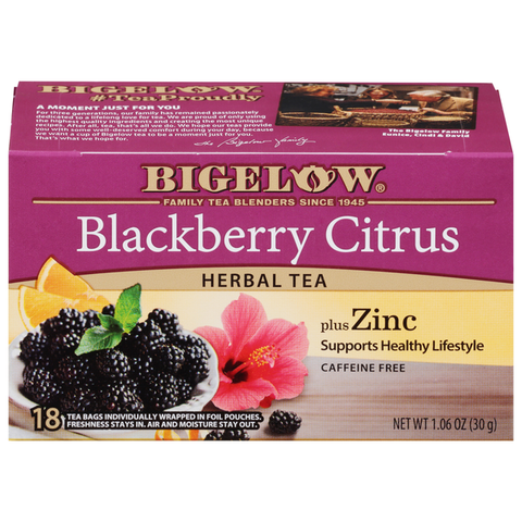 Bigelow Herbal Tea, Blackberry Citrus, Tea Bags