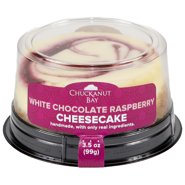 Chuckanut Bay Foods White Chocolate Raspberry Mini Cheesecake