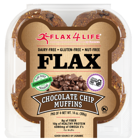 Flax4Life Chocolate Chip Muffins