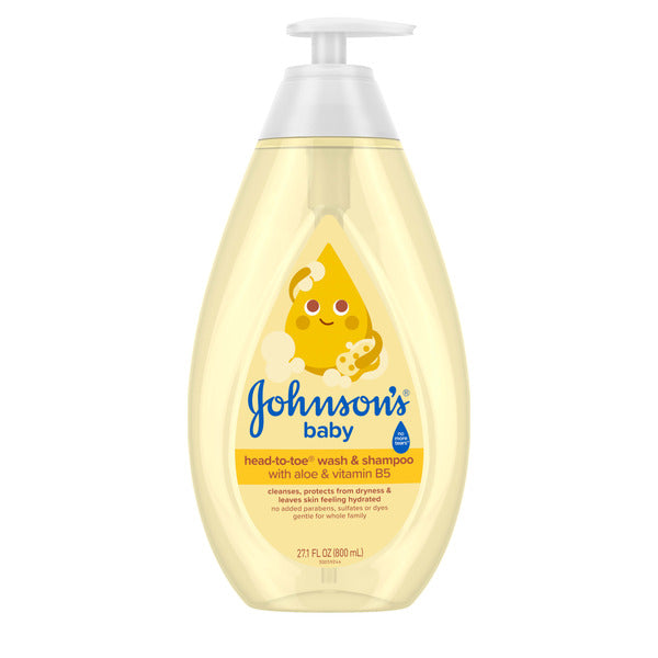 Johnson's Head-To-Toe 2-in-1 Baby Wash & Shampoo, 27.1 fl. oz