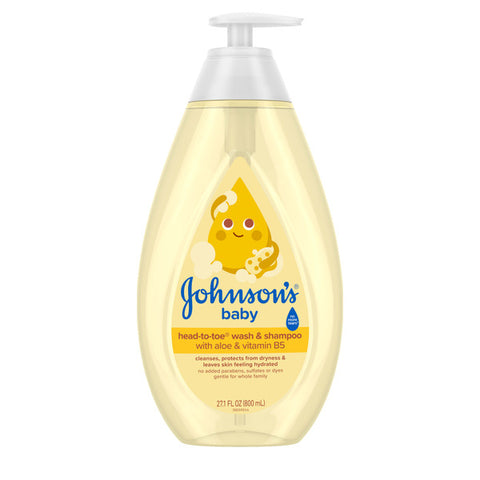 Johnson's Head-To-Toe 2-in-1 Baby Wash & Shampoo, 27.1 fl. oz
